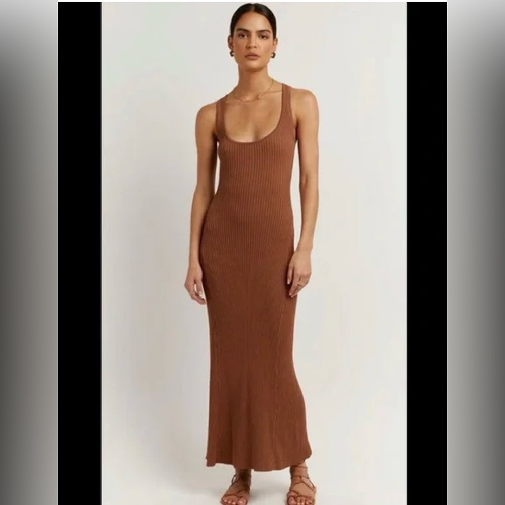 DISSH Chocolate Sleeveless Maxi Dress